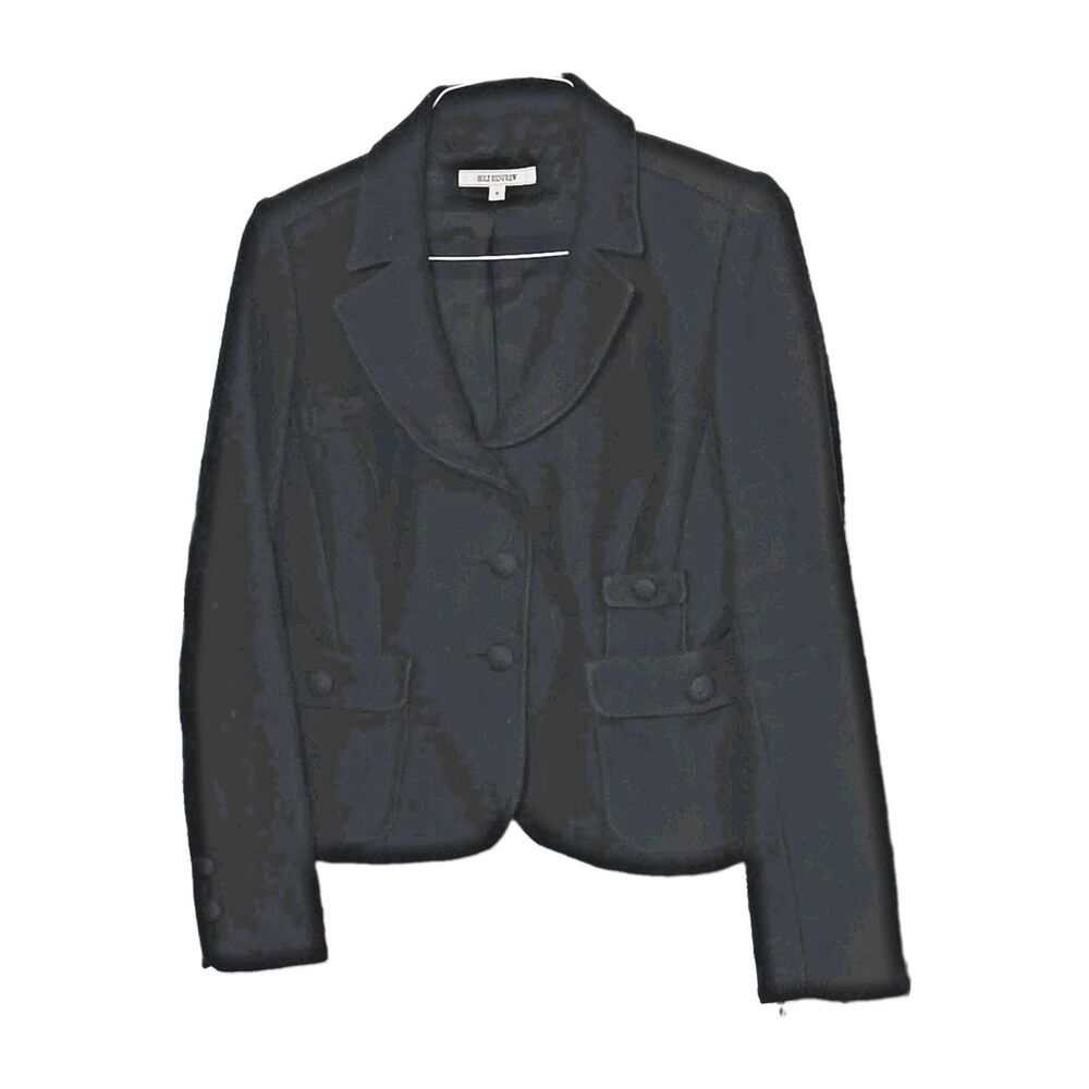 Holt Renfrew Black Button Blazer Jacket 10 Women Professional Business Work Suit